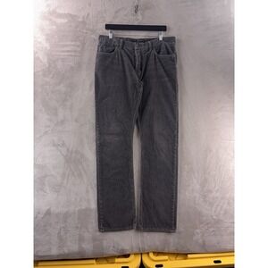 John Varvatos Star USA Corduroy Pants Mens Size 34x32 Gray Straight Slim Casual